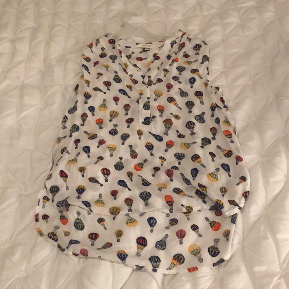 Balloon print top ModCloth
